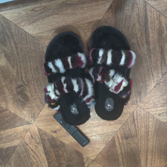 Giuseppe Zanotti Mink sandals size 11